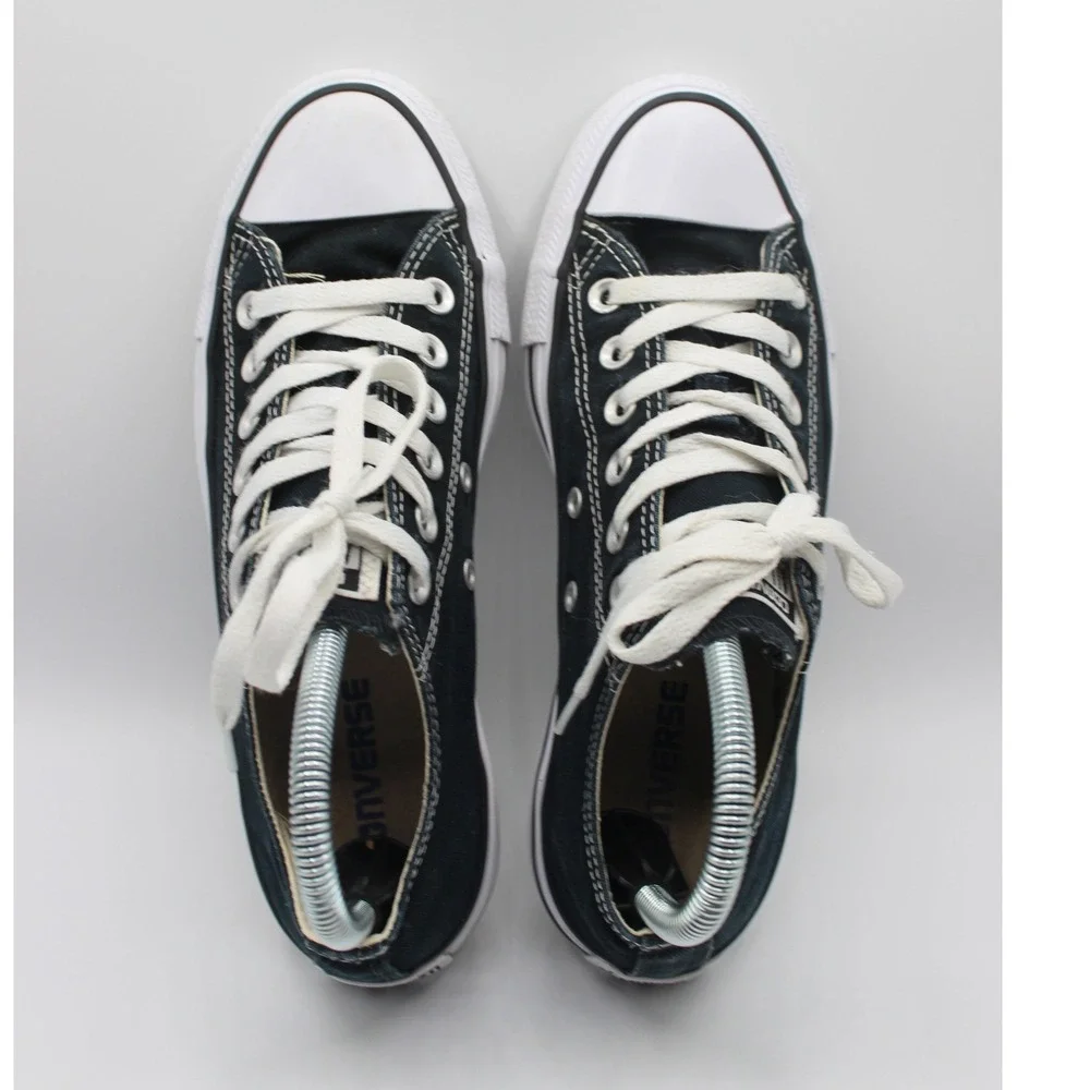 Converse Chuck Taylor All Star Low Top Black Canvas Sneakers Mens 6 Womens 8 - Picture 5 of 7